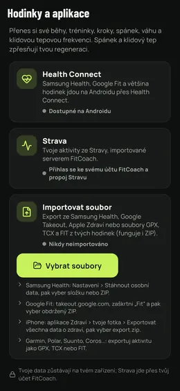 Hodinky a aplikace