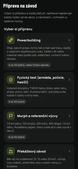 Volba přípravy